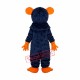 Dark Blue Big Tooth Black Plush Moust Adult Mascot Costume Free Shipping Dark Blue Big Tooth Black Plush Moust Adult Mascot Costume Free Shipping