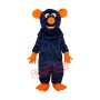 Dark Blue Big Tooth Black Plush Moust Adult Mascot Costume Free Shipping