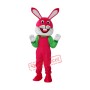 Etiquette Rabbit Mascot Adult Costume Free Shipping