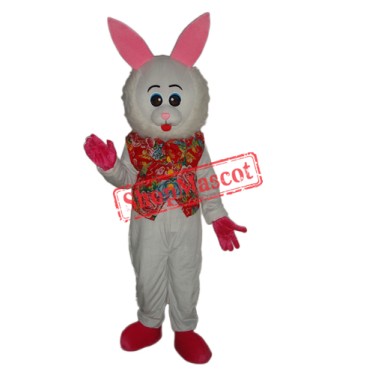 Furry Face Rabbit Mascot Adult Costume Free Shipping