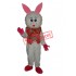 Furry Face Rabbit Mascot Adult Costume Free Shipping