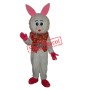 Furry Face Rabbit Mascot Adult Costume Free Shipping