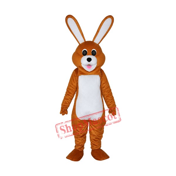 Lovely Brown Rabbit Adult Mascot Costume Free Shipping Lovely Brown Rabbit Adult Mascot Costume Free Shipping