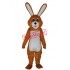 Lovely Brown Rabbit Adult Mascot Costume Free Shipping