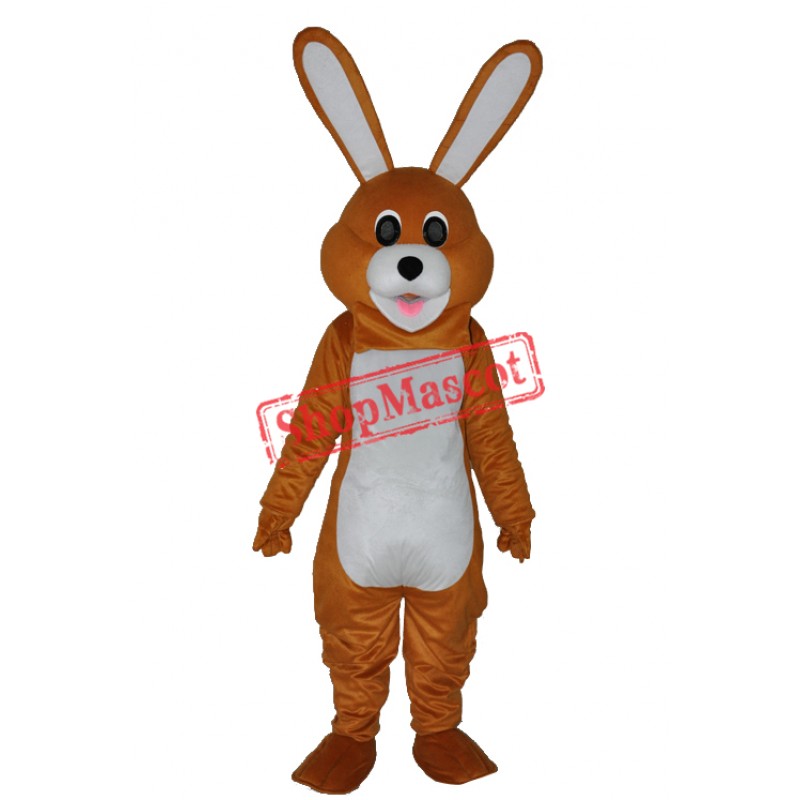Lovely Brown Rabbit Adult Mascot Costume Free Shipping