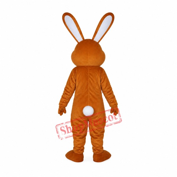 Lovely Brown Rabbit Adult Mascot Costume Free Shipping Lovely Brown Rabbit Adult Mascot Costume Free Shipping
