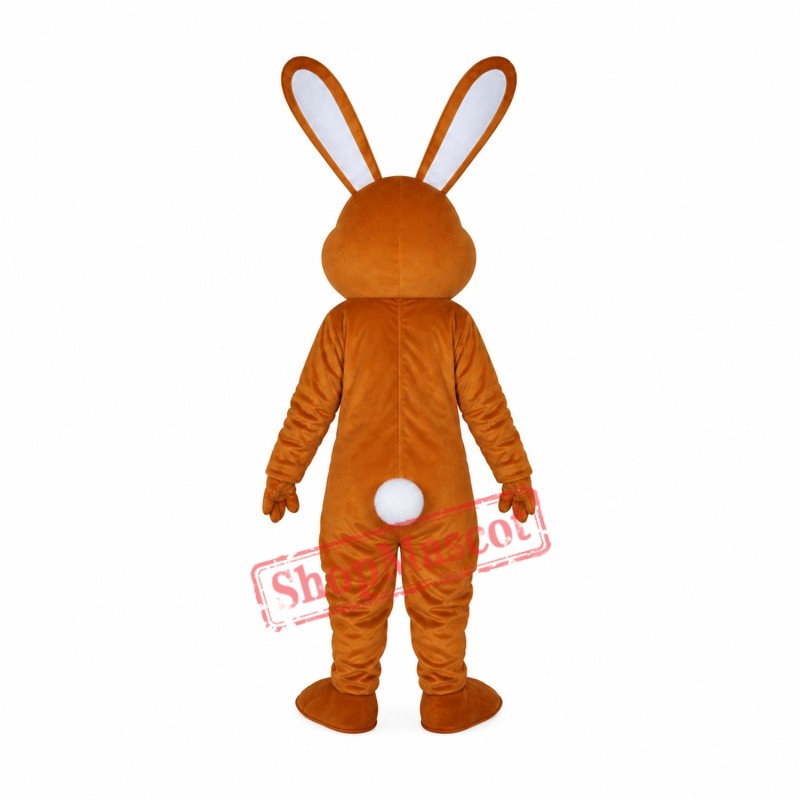 Lovely Brown Rabbit Adult Mascot Costume Free Shipping Lovely Brown Rabbit Adult Mascot Costume Free Shipping