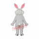 Pink Ears Rabbit Mascot Adult Costume Free Shipping