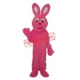 Pink Furry Rabbit Mascot Adult Costume Free Shipping