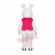 Pink Vest Rabbit Mascot Adult Costume Free Shipping Pink Vest Rabbit Mascot Adult Costume Free Shipping