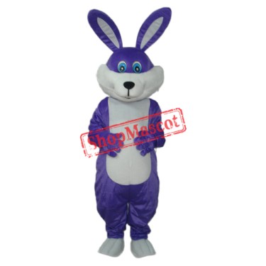 Purple Rabbit Mascot Adult Costume Free Shipping