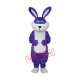 Purple Rabbit Mascot Adult Costume Free Shipping
