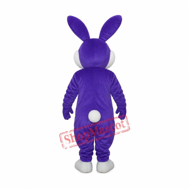 Purple Rabbit Mascot Adult Costume Free Shipping
