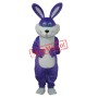 Purple Rabbit Mascot Adult Costume Free Shipping