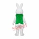 Rabbit with Green Vest Mascot Adult Costume Free Shipping