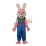Robbie Rabbit Mascot Adult Costume Free Shipping