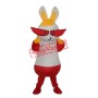 Yellow Hat Rabbit Mascot Adult Costume Free Shipping