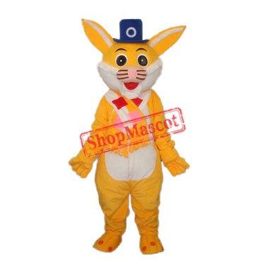 Yellow Rabbit Mascot Adult Costume Free Shipping
