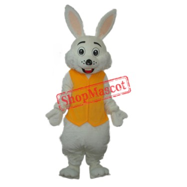 Yellow Vest Rabbit Mascot Adult Costume Free Shipping