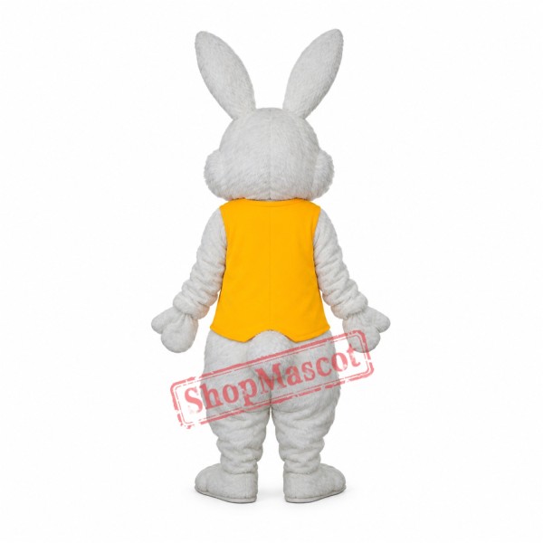 Yellow Vest Rabbit Mascot Adult Costume Free Shipping Yellow Vest Rabbit Mascot Adult Costume Free Shipping