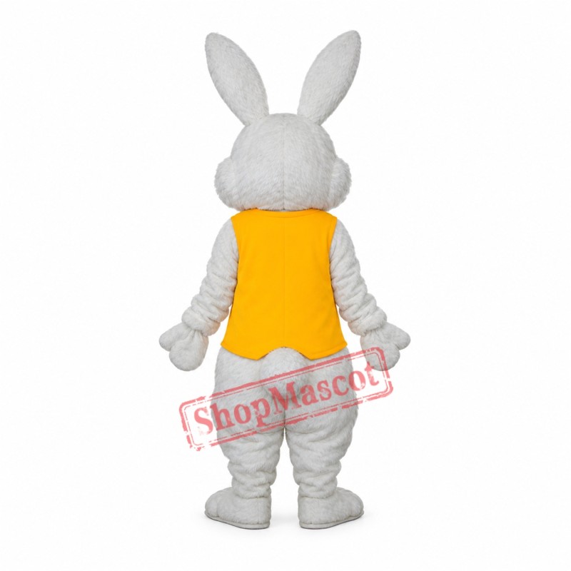 Yellow Vest Rabbit Mascot Adult Costume Free Shipping Yellow Vest Rabbit Mascot Adult Costume Free Shipping