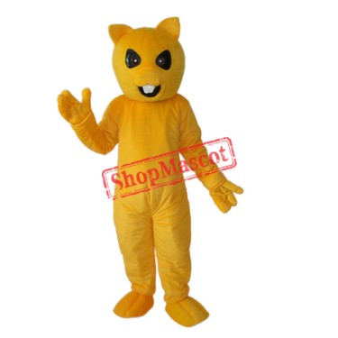 Yellow Squirrel Mascot Adult Costume Free Shipping