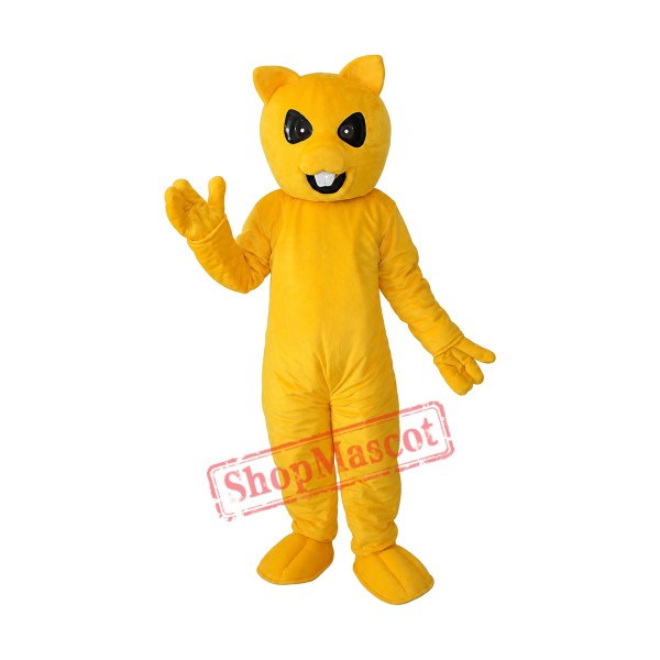 Yellow Squirrel Mascot Adult Costume Free Shipping