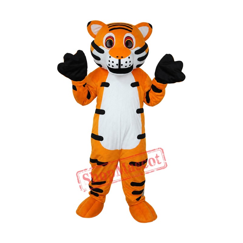 Orange Tiger Mascot Adult Costume Free Shipping