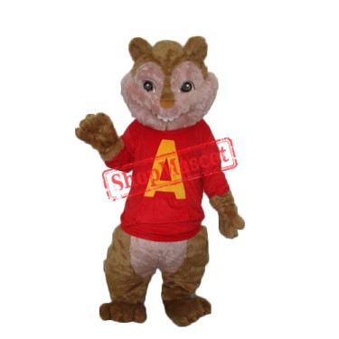 Alvin Chipmunk Mascot Adult Costume Free Shipping