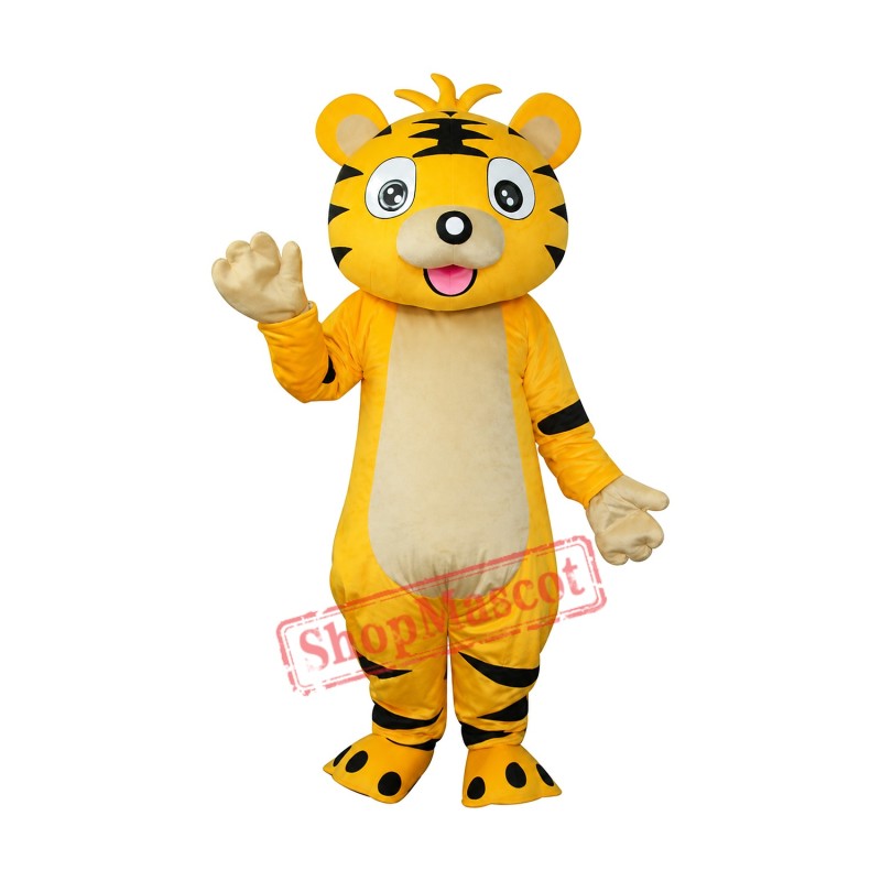 Small Tiger Mascot Adult Costume Free Shipping