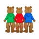 Theodore Chipmunk Mascot Adult Costume Free Shipping