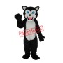 Black Wolf Adult Mascot Costume Free Shipping