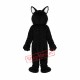 Thin Teeth Long-haired Black Wolf Mascot Adult Costume Free Shipping Thin Teeth Long-haired Black Wolf Mascot Adult Costume Free Shipping
