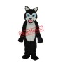 Thin Teeth Long-haired Black Wolf Mascot Adult Costume Free Shipping