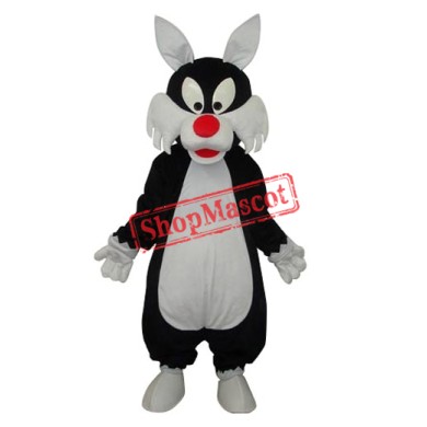 White Mouth Wolf Mascot Adult Costume Free Shipping