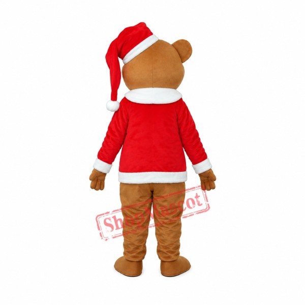 Brown Christmas Bear Mascot Adult Costume Free Shipping Brown Christmas Bear Mascot Adult Costume Free Shipping