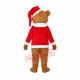 Brown Christmas Bear Mascot Adult Costume Free Shipping Brown Christmas Bear Mascot Adult Costume Free Shipping