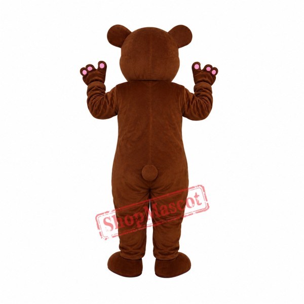 Golden Brown Bear Mascot Adult Costume Free Shipping