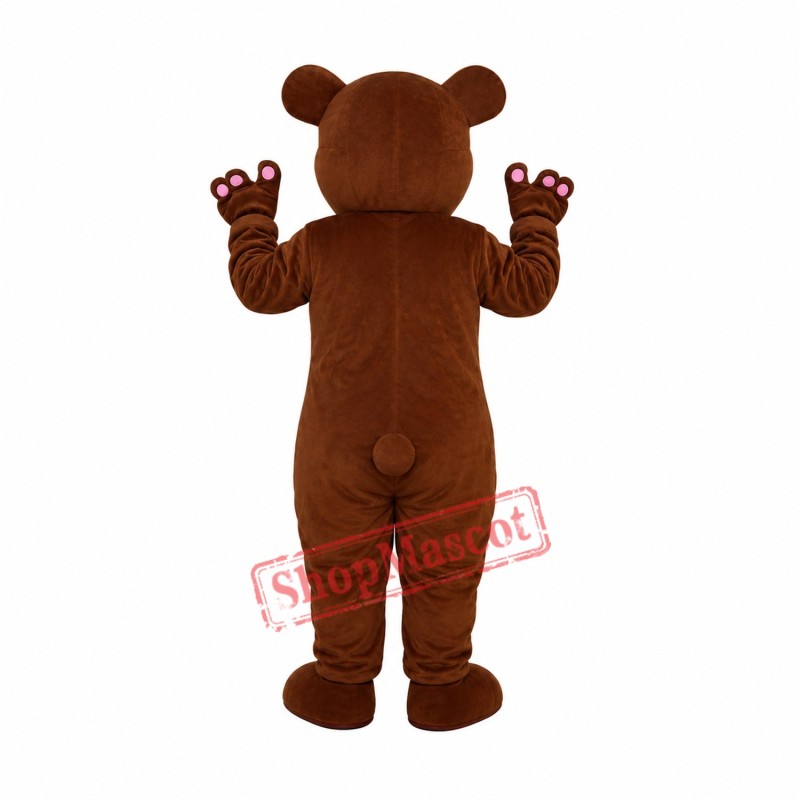 Golden Brown Bear Mascot Adult Costume Free Shipping