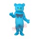 Happy Blue Bear Mascot Adult Costume Free Shipping