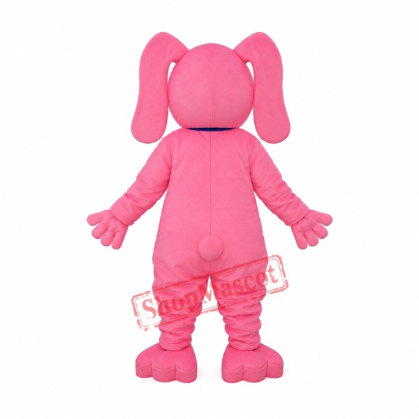 Long Ear Pink Bear Mascot Adult Costume Free Shipping Long Ear Pink Bear Mascot Adult Costume Free Shipping