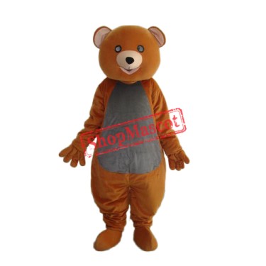 Brown Teddy Bear Mascot Adult Costume Free Shipping