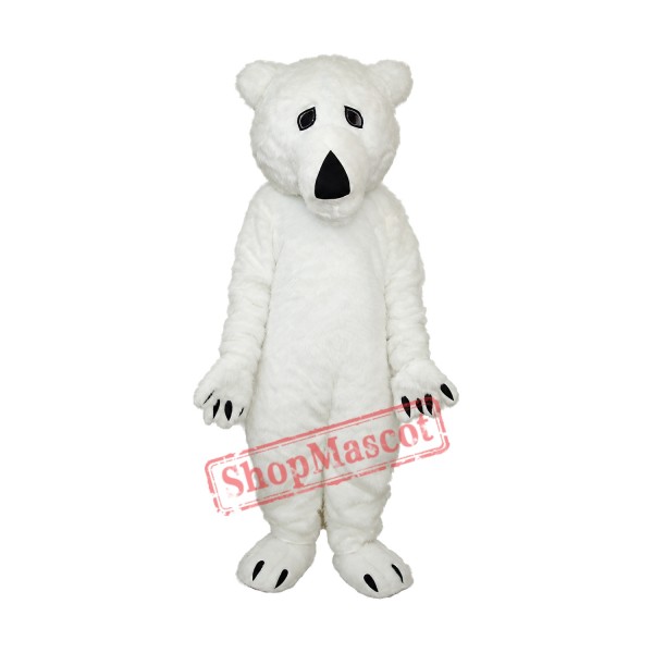 Long Wool Polar Bear Mascot Adult Costume Free Shipping Long Wool Polar Bear Mascot Adult Costume Free Shipping