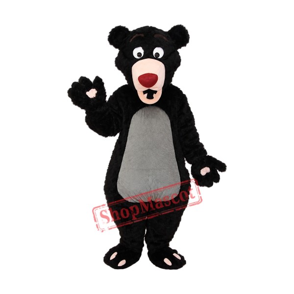 Long-haired Black Bear Mascot Adult Costume Free Shipping Long-haired Black Bear Mascot Adult Costume Free Shipping