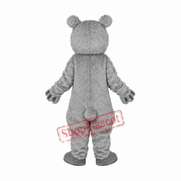 Long-haired Gray-mouth Bear Mascot Adult Costume Free Shipping Long-haired Gray-mouth Bear Mascot Adult Costume Free Shipping