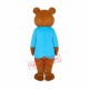Ms.Bear in Blue T-shirt Mascot Adult Costume Free Shipping Ms.Bear in Blue T-shirt Mascot Adult Costume Free Shipping