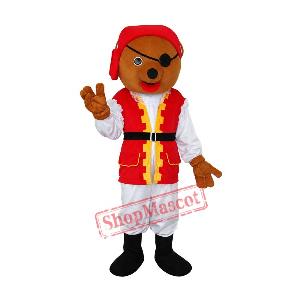 Pirate Bear Mascot Adult Costume Free Shipping Pirate Bear Mascot Adult Costume Free Shipping