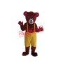Brown Yellow Bear Mascot Adult Costume Free Shipping