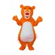 Short-haired Orange Bear Mascot Adult Costume Free Shipping Short-haired Orange Bear Mascot Adult Costume Free Shipping