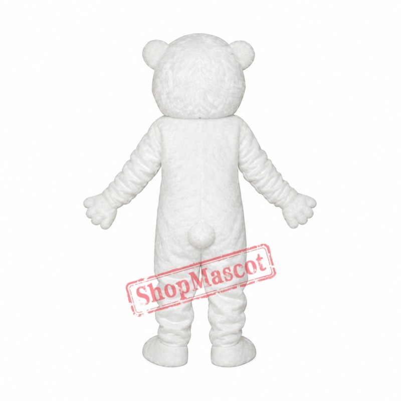 Simple and honest polar bears adult mascot costume Free Shipping